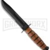 Ka-Bar Bowie Short USMC Fighting / Utility Knife - Black Plain 10 Ka-Bar Bowie Short USMC Fighting / Utility Knife - Black Plain -Kershaw Sale Store ka bar short usmc fighting 02 1252 large