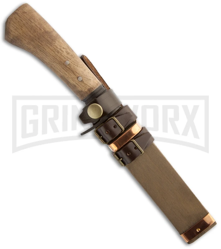 Kanetsune Seki Japan KAGE Oak Handle Damascus Tanto Knife 2 Kanetsune Seki Japan KAGE Oak Handle Damascus Tanto Knife - Image 2