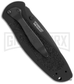 Kershaw Blur Black Assisted Opening Knife Knife - Black Serr 3 Kershaw Blur Black Assisted Opening Knife Knife - Black Serr -Kershaw Sale Store kershaw 1670gbblkst back BHQ 11095 jr large