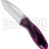 Kershaw Blur Purple Assisted Opening Knife - Tanto Stonewash Plain