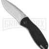 Kershaw Blur Black Assisted Opening Knife - Stonewash Plain -Kershaw Sale Store kershaw 1670s30v s30v stone washed BHQ 1536 jr large