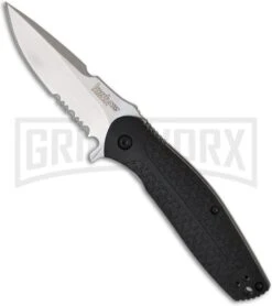Kershaw Burst Assisted Opening Knife - Stonewash Serr