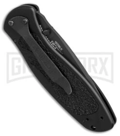 Kershaw Blur Black Assisted Opening Knife - Black Plain 5 Kershaw Blur Black Assisted Opening Knife - Black Plain -Kershaw Sale Store kershaw blur black black 1670BLK BHQ 0140 er side large