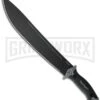 Kershaw Camp 14 Fixed Blade 14" Knife Black Machete W/ Sheath 3 Kershaw Camp 14 Fixed Blade 14" Knife Black Machete W/ Sheath -Kershaw Sale Store kershaw camp 14 1076 large