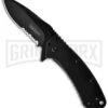 Kershaw Cryo Black Assisted Opening Knife - Black Serr