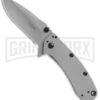 Kershaw Cryo II Assisted Opening Knife - Bead Blast Plain 5 Kershaw Cryo II Assisted Opening Knife - Bead Blast Plain -Kershaw Sale Store kershaw cyro 2 1556 bhq 15820 jr large