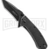 Kershaw Cryo Tanto Flipper Assisted Opening Knife - BlackWash Plain -Kershaw Sale Store kershaw cyro tanto blackwash 1555tbw bhq 21514 jr large