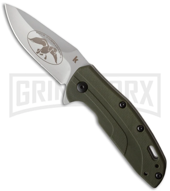 Kershaw Duck Commander Dunbar Assisted Opening Knife - Bead Blast Plain 1 Kershaw Duck Commander Dunbar Assisted Opening Knife - Bead Blast Plain