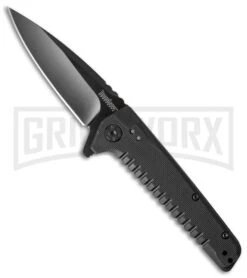 Kershaw Fatback Assisted Opening Flipper Knife Black Drop Point