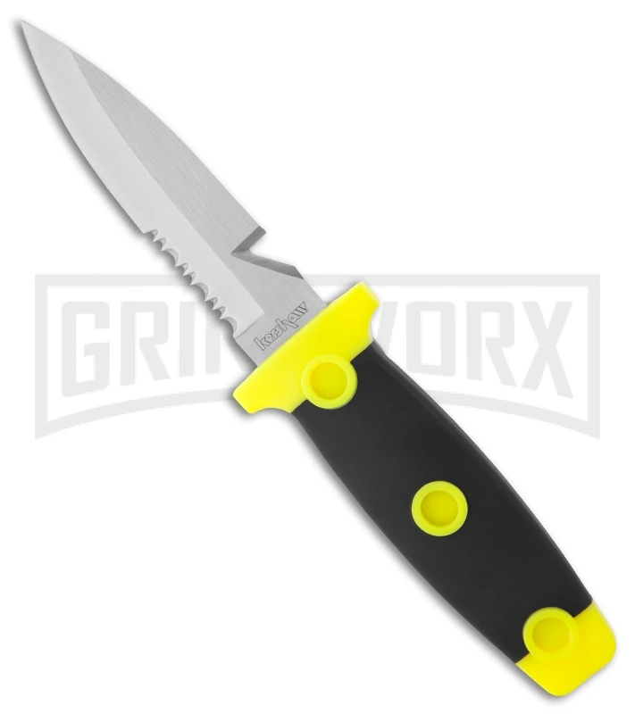 Kershaw Sea Hunter Fixed Blade Knife - Satin Serr 1 Kershaw Sea Hunter Fixed Blade Knife - Satin Serr