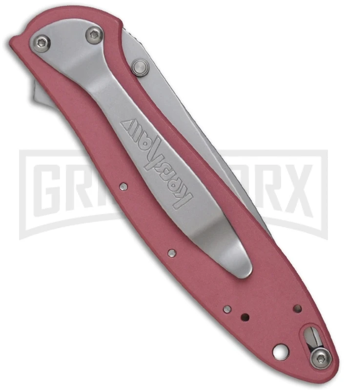 Kershaw Leek Pink Assisted Opening Knife - Bead Blast 2 Kershaw Leek Pink Assisted Opening Knife - Bead Blast - Image 2