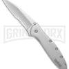 Kershaw Leek Assisted Opening Knife - Bead Blast Serr -Kershaw Sale Store kershaw leek 1660stx bhq 6612 jr large