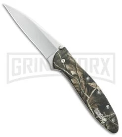 Kershaw Leek Camo Assisted Opening Knife - Bead Blast