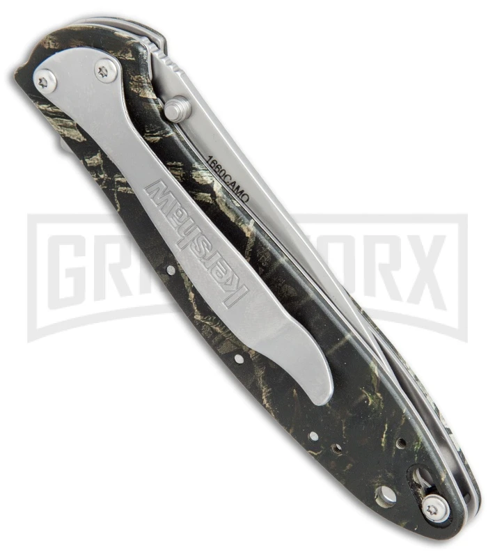 Kershaw Leek Camo Assisted Opening Knife - Bead Blast 3 Kershaw Leek Camo Assisted Opening Knife - Bead Blast - Image 3