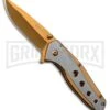 M-Tech Tide Two-Tone Spring Assisted Knife - Gold Plain -Kershaw Sale Store m tech tide tt sa gold BP 29803 jr large