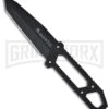 Mantis MF-1 Pry Bar Fixed Blade Tactical Knife (4.5" Black Plain) -Kershaw Sale Store mantis mf 1 large