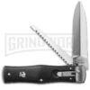 Mikov 241 Predator ABS Black Automatic Leverlock Knife W/ Saw -Kershaw Sale Store mikov abs w saw cm large
