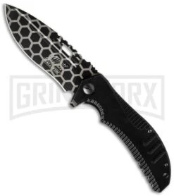 M-Tech Dean Hogarth Xtreme Ballistic Black Spring Assisted Knife - Graphic Plain