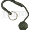 Monkeyz Fist Green Paracord Lanyard Knot Keychain (Small 3/4" Ball) -Kershaw Sale Store munkey fistz olive drab small 205 large