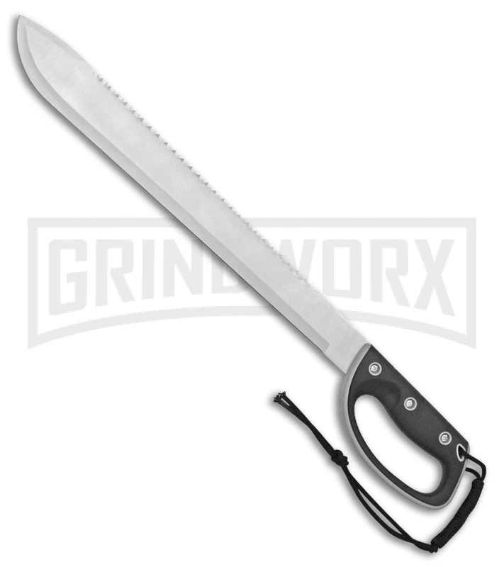Rite Edge Hedge Smash Black Machete - Satin Plain 1 Rite Edge Hedge Smash Black Machete - Satin Plain