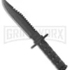 Rite Edge Survival Brawl Black Aluminum Fixed Blade Knife - Black -Kershaw Sale Store rite edge survival brawl black aluminum black BP 29339 jr large