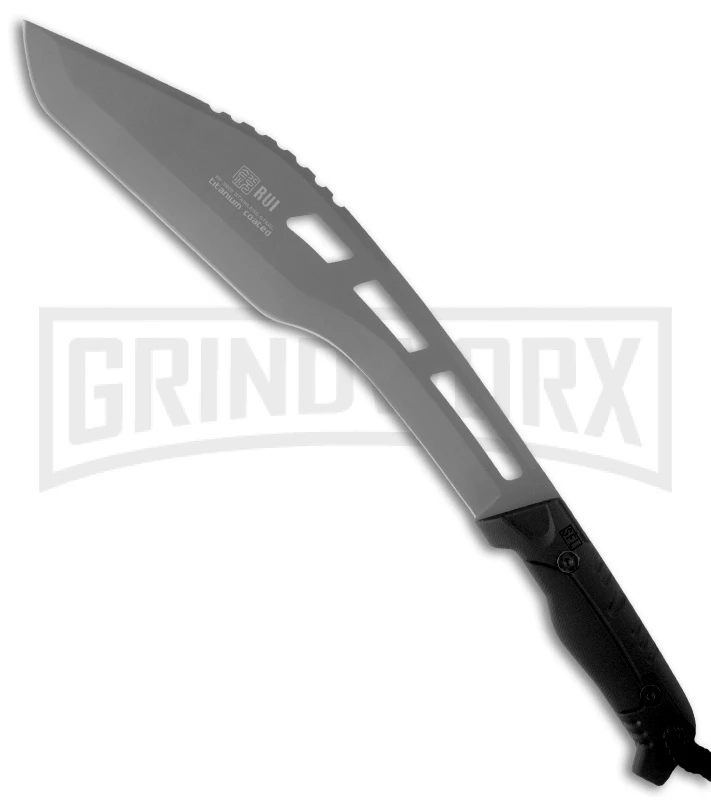 Tactical Knives RUI Kukri Fixed Blade Knife - Gray Plain 1 Tactical Knives RUI Kukri Fixed Blade Knife - Gray Plain