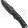 Schrade SCHF14 Fixed Blade Knife - Black Stonewash Plain -Kershaw Sale Store schrade fixed schf14 bhq 15853 jr large