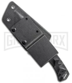 Schrade SCHF14 Fixed Blade Knife - Black Stonewash Plain -Kershaw Sale Store schrade fixed schf15 sheath back large