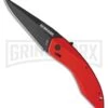 Schrade Landshark Red Aluminum Spring Assisted Knife - Black Plain 4 Schrade Landshark Red Aluminum Spring Assisted Knife - Black Plain -Kershaw Sale Store schrade landshark sa red alum black GX 31175 jr large