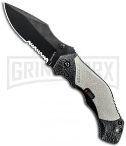 Schrade Grey MAGIC Spring Assisted Knife - Black Serr