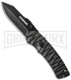 Schrade SCHA10B MAGIC Dual-Action Manual & Assisted Opening Knife - Black Plain
