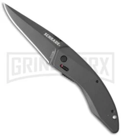 Schrade Mini Landshark SCHA9M Gray MAGIC Spring Assisted Knife - Gray Plain -Kershaw Sale Store schrade scha9m cm large