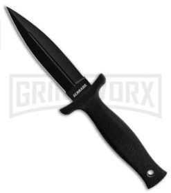 Schrade SCHF19 Compact Boot D/E Fixed Blade Knife - Black Plain