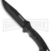 Schrade Full Tang Black TPE Fixed Blade Knife - Black Plain 4 Schrade Full Tang Black TPE Fixed Blade Knife - Black Plain -Kershaw Sale Store schrade schf30 large
