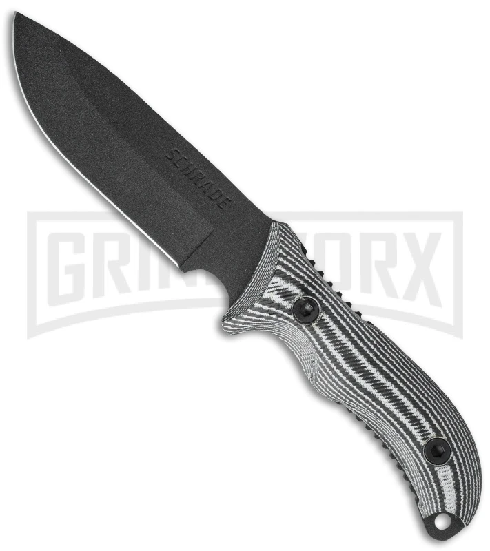 Schrade Extreme Survival SCHF36M Fixed Blade Knife Micarta - Black Plain 1 Schrade Extreme Survival SCHF36M Fixed Blade Knife Micarta - Black Plain