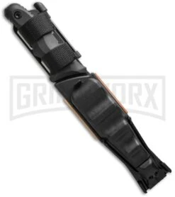 Schrade SCHF39 Guide Master Sling Shot Fixed Blade Knife - Black Plain -Kershaw Sale Store schrade schf39 sheath cm large