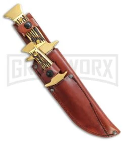 Schrade Uncle Henry 2 Piece Polymer Bowie Fixed Blade Knife Set - Satin Plain 3 Schrade Uncle Henry 2 Piece Polymer Bowie Fixed Blade Knife Set - Satin Plain -Kershaw Sale Store schrade uncle henry 2 piece set polymer saitn GX 31321 jr sheath large