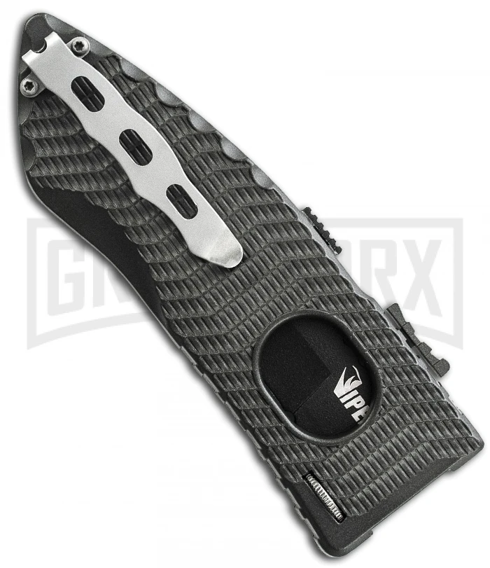 Schrade Viper 2 Large Side Opening Black Spring Assisted Knife - Black Plain 2 Schrade Viper 2 Large Side Opening Black Spring Assisted Knife - Black Plain - Image 2