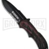 Smith & Wesson Black Ops Smoked Red Spring Assisted Knife - Black Serr -Kershaw Sale Store smith wesson black ops ser swblop3rs large
