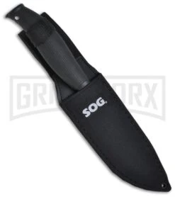 SOG Aura Camping Fixed Blade Knife - Satin Plain -Kershaw Sale Store sog aura camping au 01 sheath large