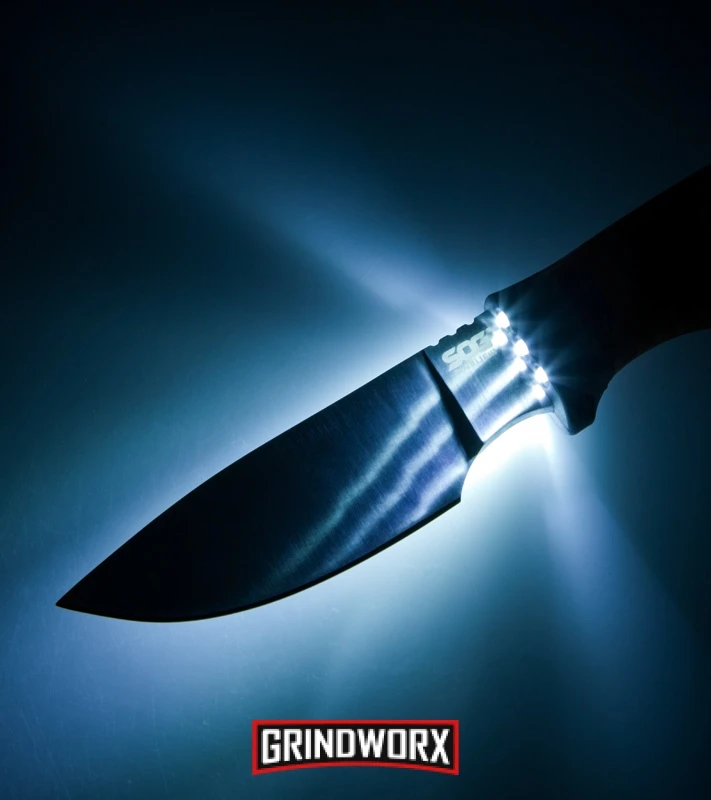 SOG Knives Bladelight Hunt Orange Fixed Blade Knife - Satin Plain 4 SOG Knives Bladelight Hunt Orange Fixed Blade Knife - Satin Plain - Image 4