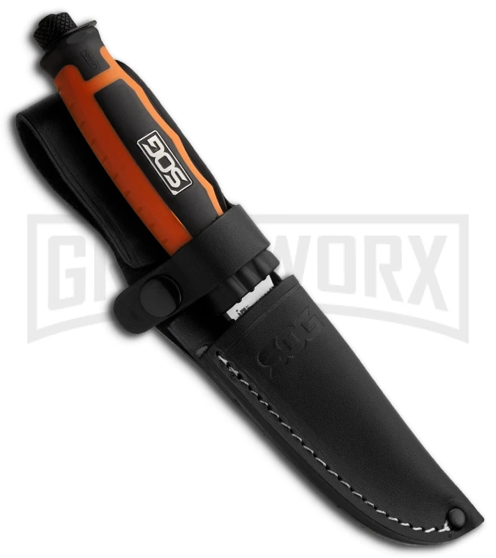 SOG Knives Bladelight Hunt Orange Fixed Blade Knife - Satin Plain 2 SOG Knives Bladelight Hunt Orange Fixed Blade Knife - Satin Plain - Image 2