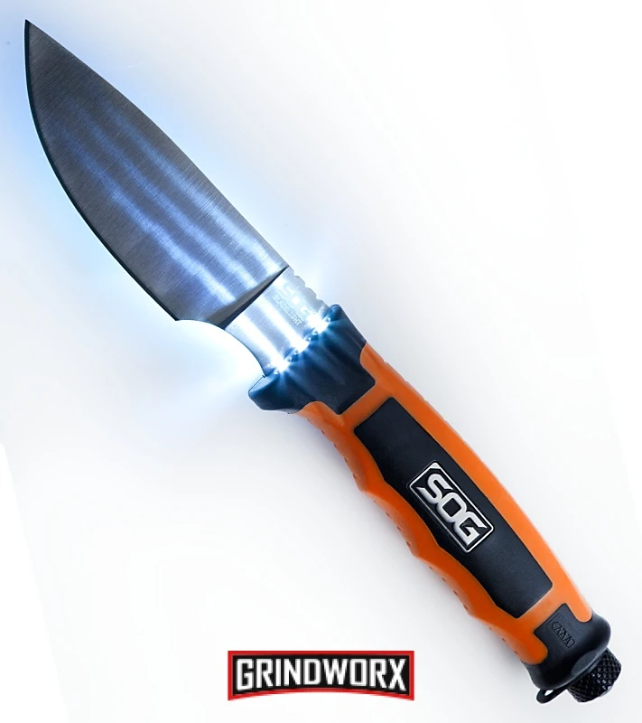 SOG Knives Bladelight Hunt Orange Fixed Blade Knife - Satin Plain 3 SOG Knives Bladelight Hunt Orange Fixed Blade Knife - Satin Plain - Image 3