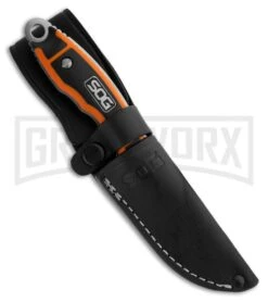 SOG Huntspoint Skinning Fixed Blade Knife - Satin Plain 3 SOG Huntspoint Skinning Fixed Blade Knife - Satin Plain -Kershaw Sale Store sog fixed huntspoint boning ht021l cp sheath large 1