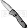 SOG Knives Flashback Grey Spring Assisted Knife - Satin Plain -Kershaw Sale Store sog flashback sat001 cp large
