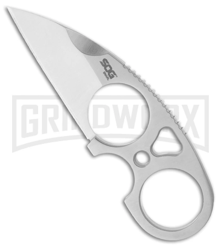 SOG Knife Snarl Fixed Blade Knife - Satin Plain 1 SOG Knife Snarl Fixed Blade Knife - Satin Plain