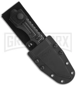 SOG Growl Fixed Blade Knife - Satin Plain -Kershaw Sale Store sog growl fixed satin plain jb02k sheath large