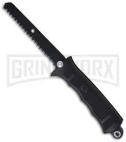 SOG Fusion Black Revolver Seal W/ Saw & Clip Point Blade -Kershaw Sale Store sog revolver seal fx 21 saw large