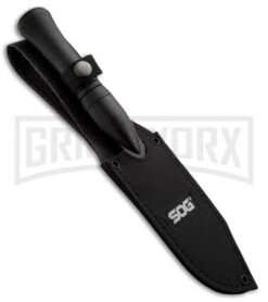 SOG Knives Spirit II Fixed Blade Knife - Black Plain -Kershaw Sale Store sog spirit II fs02n cp sheath large