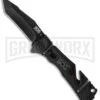 SOG Knives Trident Elite Spring Assisted Knife - Tanto Black Plain